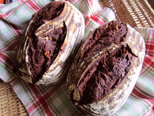Sourdough Chocolate Cinnamon Rye Loaf
