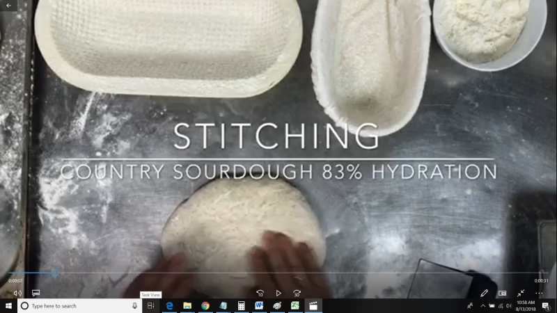 Stitching Technique for Small Batard Bread Shaping